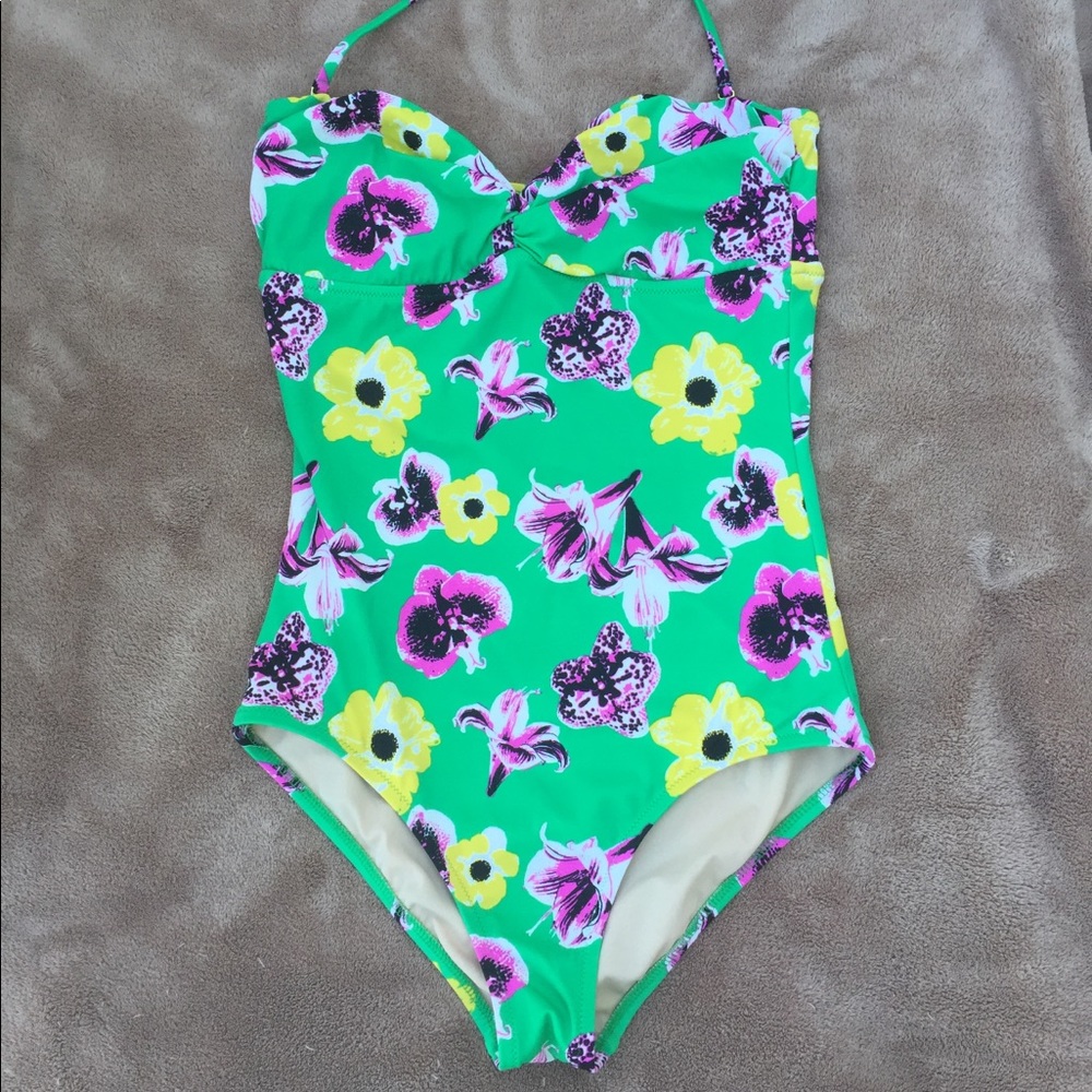 J. Crew Floral Swimsuit